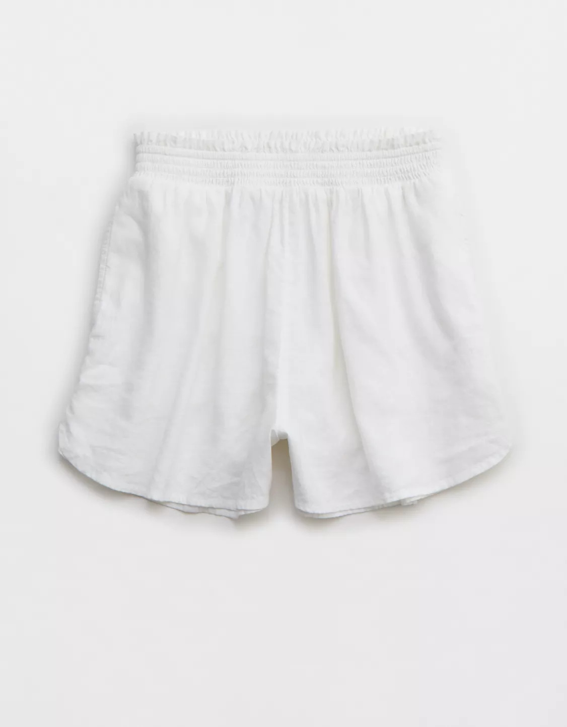 Aerie Pool-To-Party Linen Blend High Waisted Short | Aerie