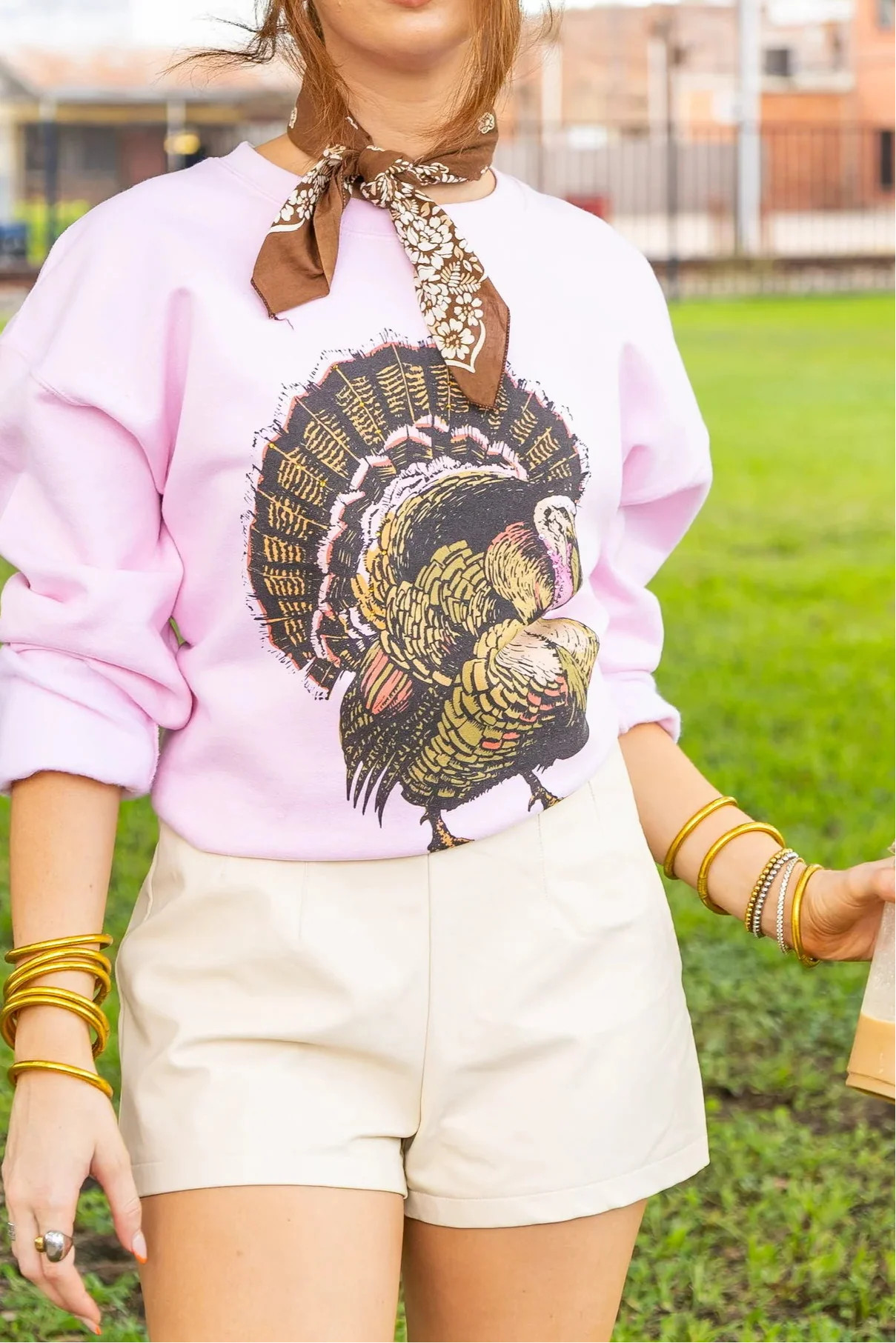 NEW!! "Harvest" Rhinestone Turkey Sweatshirt | Glitzy Bella