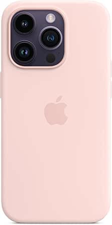 Apple iPhone 14 Pro Silicone Case with MagSafe - Chalk Pink | Amazon (US)