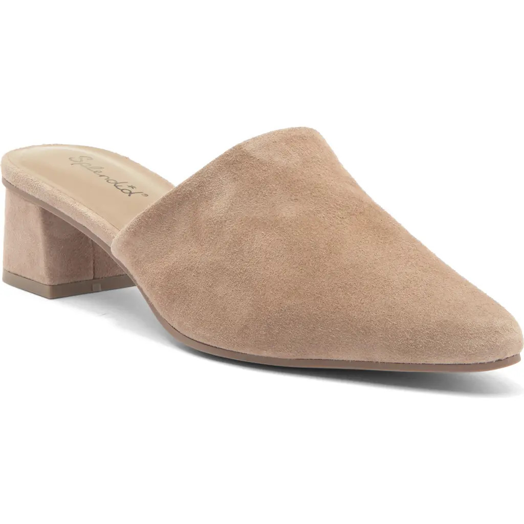Splendid Lyn Suede Mule Heel in Ermine at Nordstrom Rack, Size 8 | Nordstrom Rack