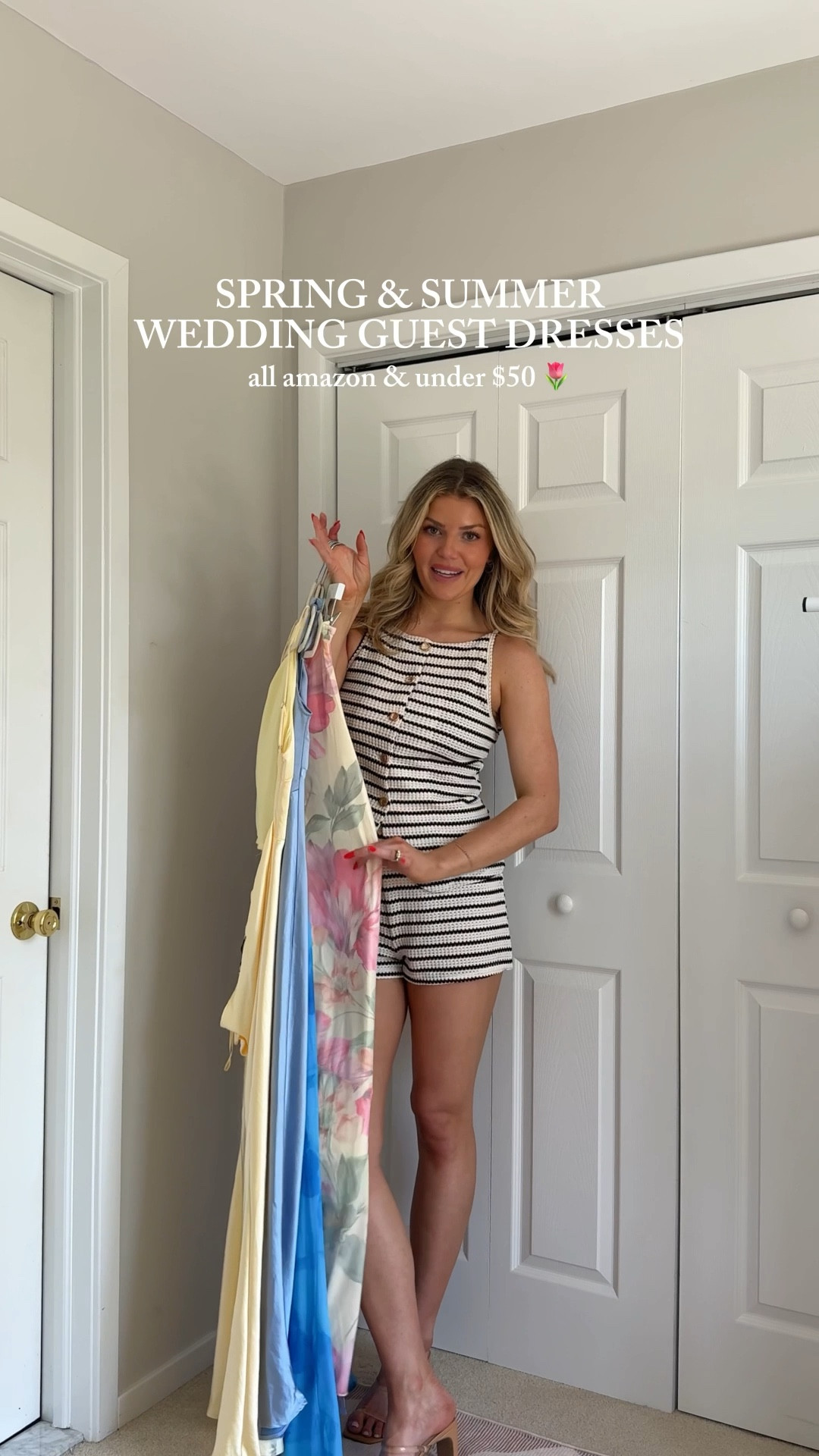 Spring and summer wedding guest under $50 🌷 #weddingguestdress #LTKwedding