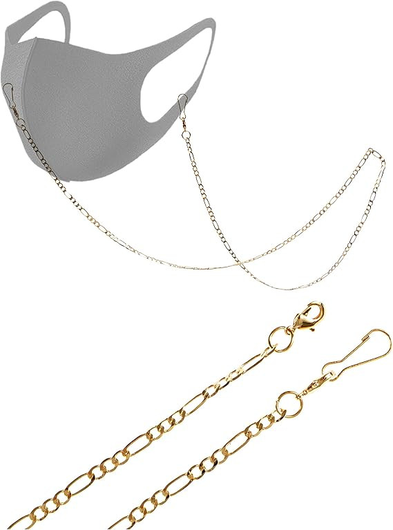 The Mask Chain - Plated Stylish Mask Chain, Mask Strap, Mask Lanyard, Mask Holder (Face Mask Not ... | Amazon (US)