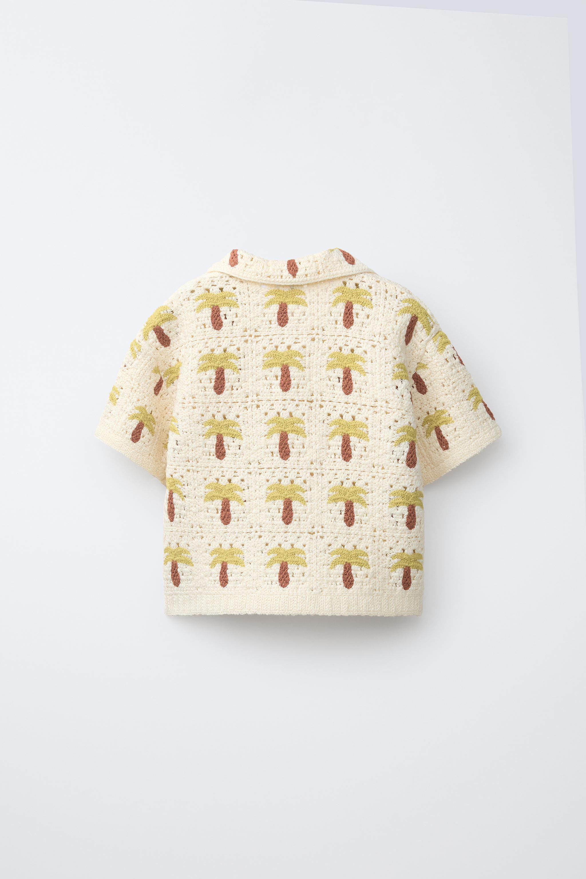 CROCHET PALM TREE SHIRT | Zara US