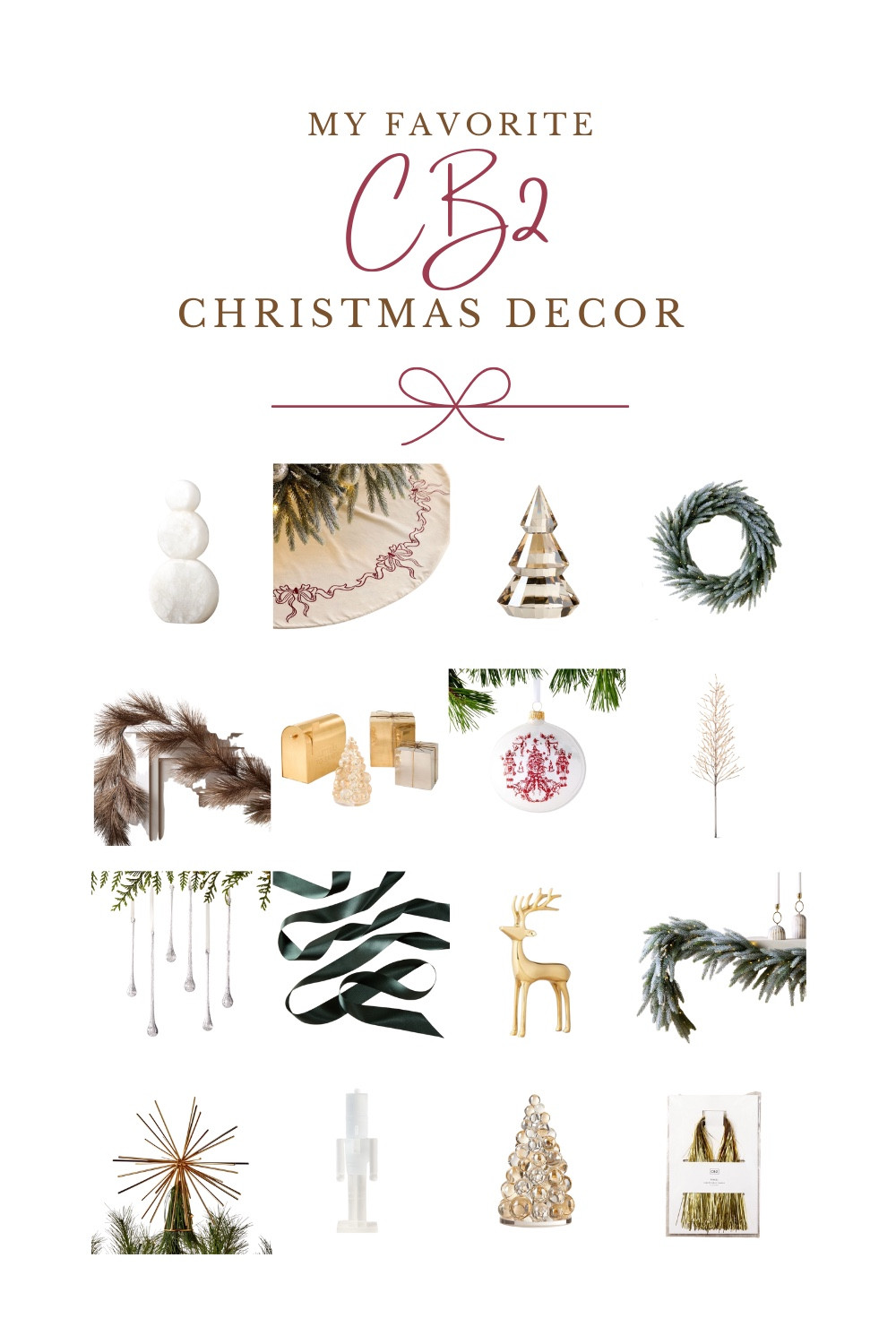 Sleek, modern, elevated. This collection is all about sculptural accents, luxe metallics, moody textures, and those quiet-but-stunning statement pieces CB2 does best.

If you’re leaning into a refined, modern holiday look this year, these are the pieces that instantly make your home feel polished + festive. ✨🖤

#LTKHome #LTKSeasonal #LTKHoliday