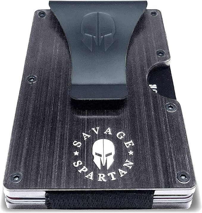Tactical Wallet | Slim Minimalist RFID Blocking Aluminum Metal Credit Card Holder With Money Clip... | Amazon (US)