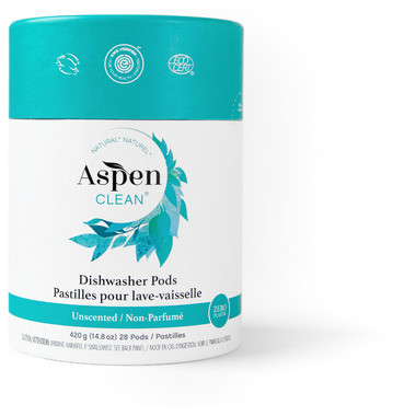 AspenClean Zero Plastic Dishwasher Pods Unscented | Well.ca