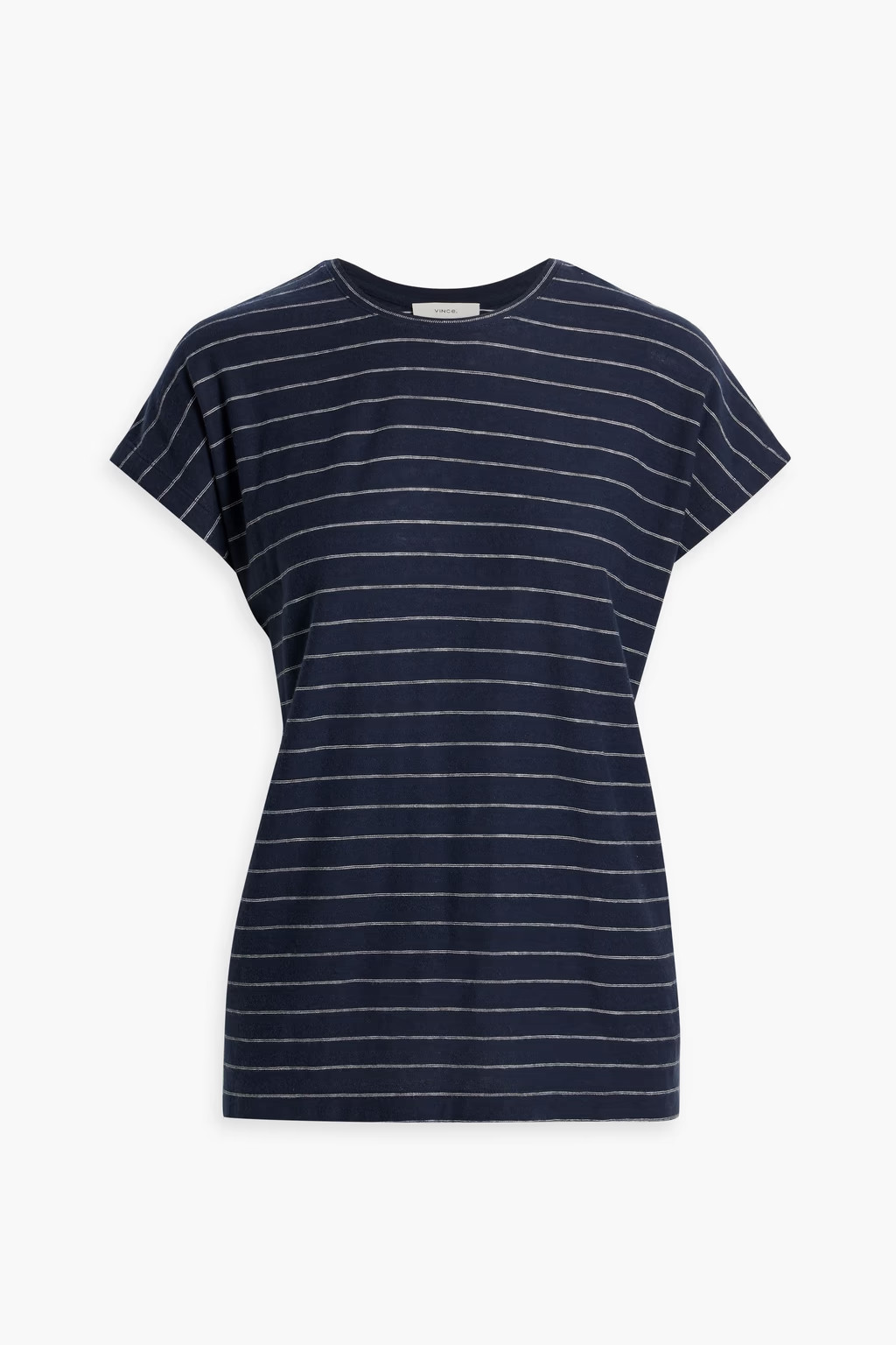 Striped brushed cotton T-shirt | The Outnet (US and CA)