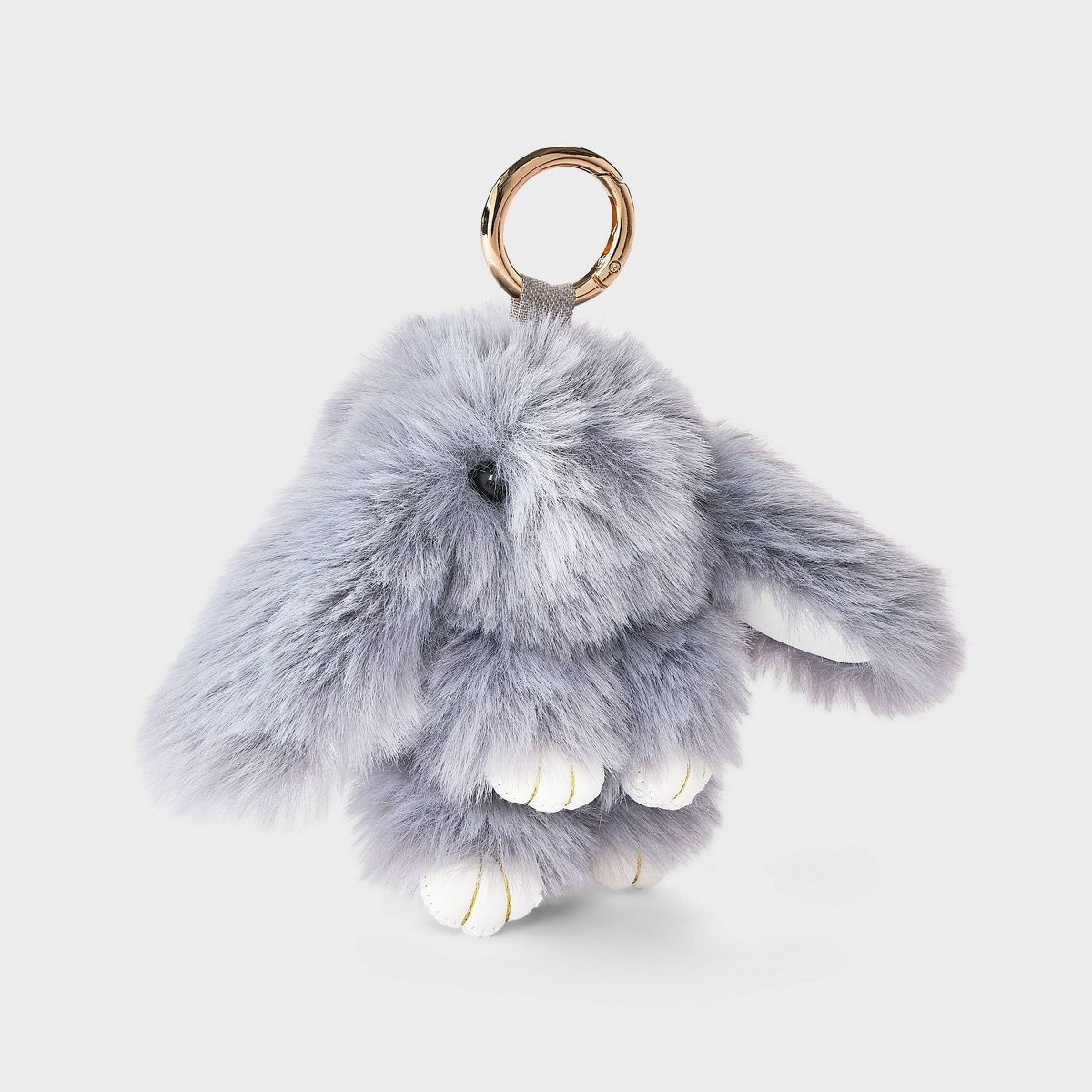 Plush Bunny Rabbit Bag Charm - A New Day\u2122 Gray | Target