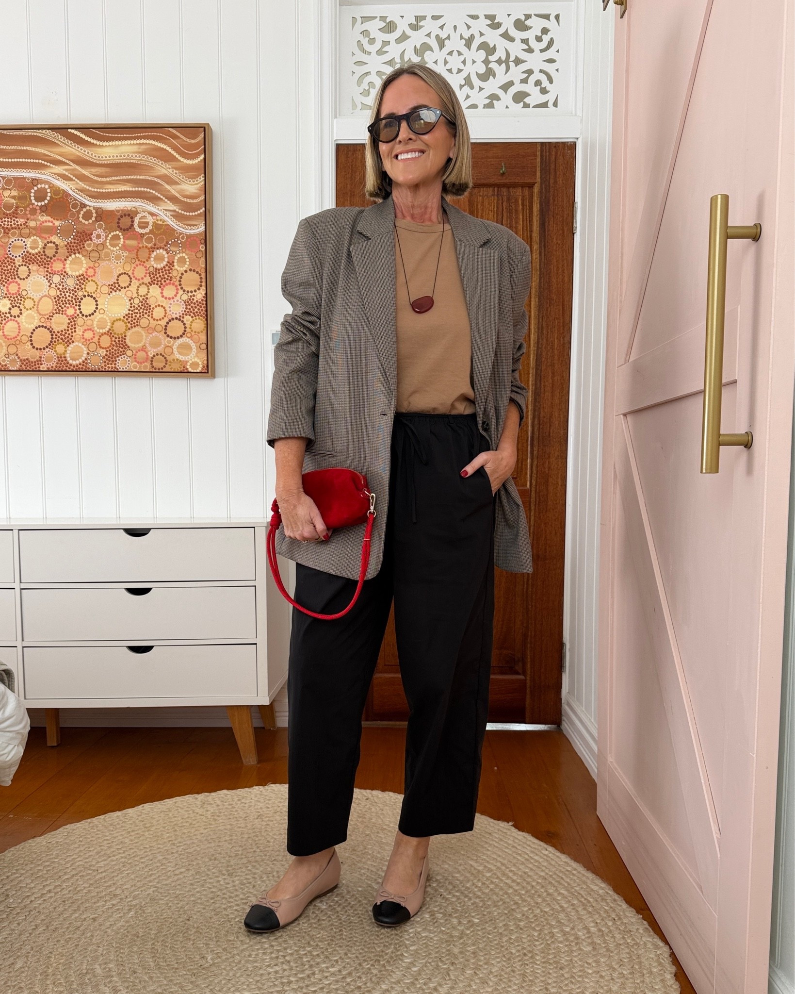 Mid-week meetings

Blazer: 10
T-shirt: L
Pants: L 
(I’ve also linked alternate pants from Dissh and I wear size 10 in that style)

Shoes: FRANKIE4 Trinity (code NIKKI20_SS26)
Bag: via Green Tangerine Boutique Paddington

#LTKaustralia #LTKover50style #LTKspring