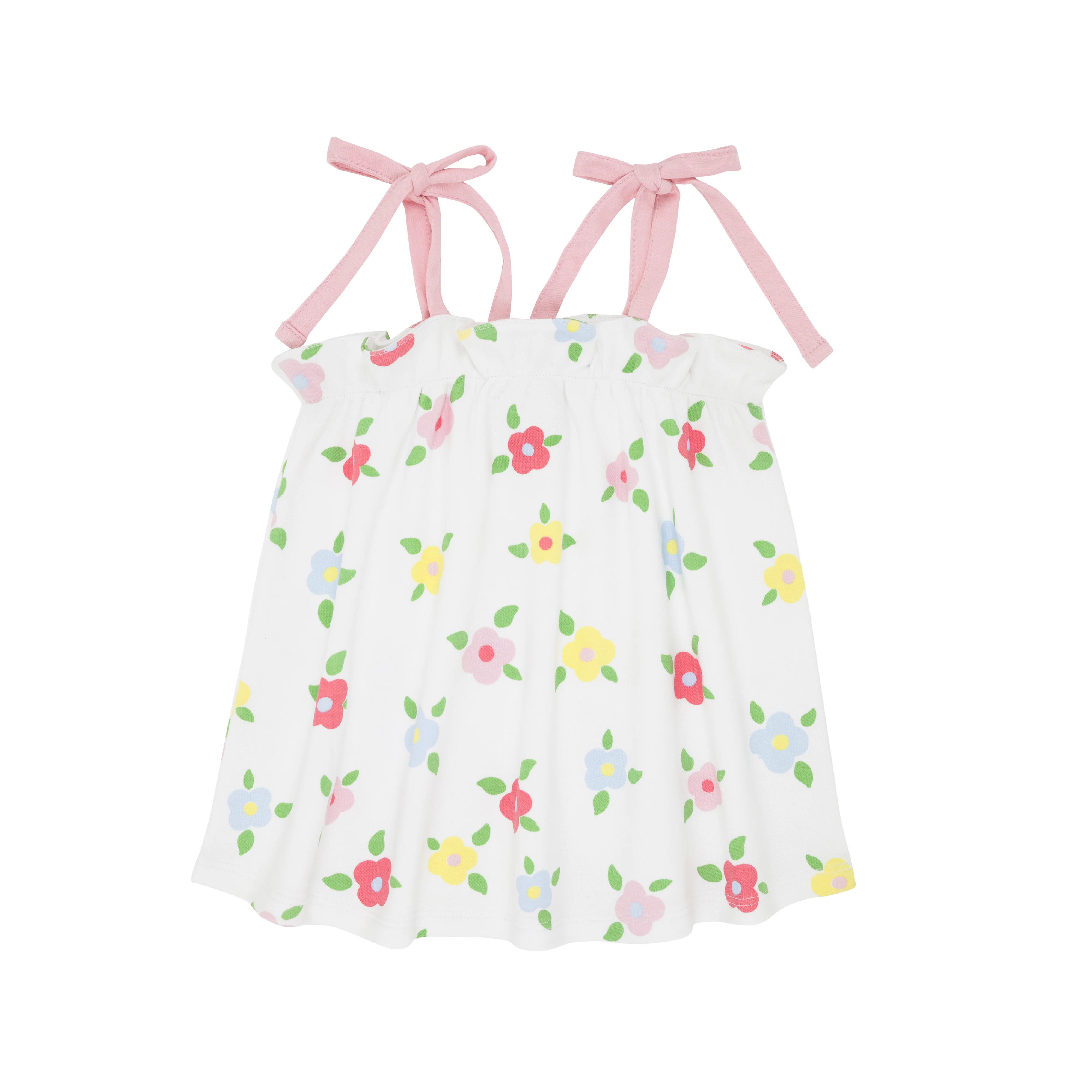 Lainey's Little Top (Pima) - Little Gasparilla Garden with Sandpearl Pink | The Beaufort Bonnet Company