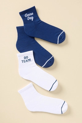 Daily Practice Game Day Socks, Set of 2 | Anthropologie (US)