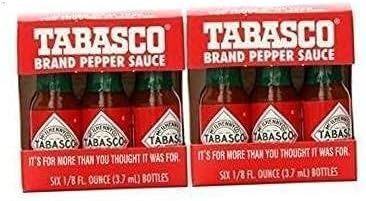 TABASCO brand Pepper Sauce 6-pack Miniatures 1/8oz (2 Pack) | Amazon (US)
