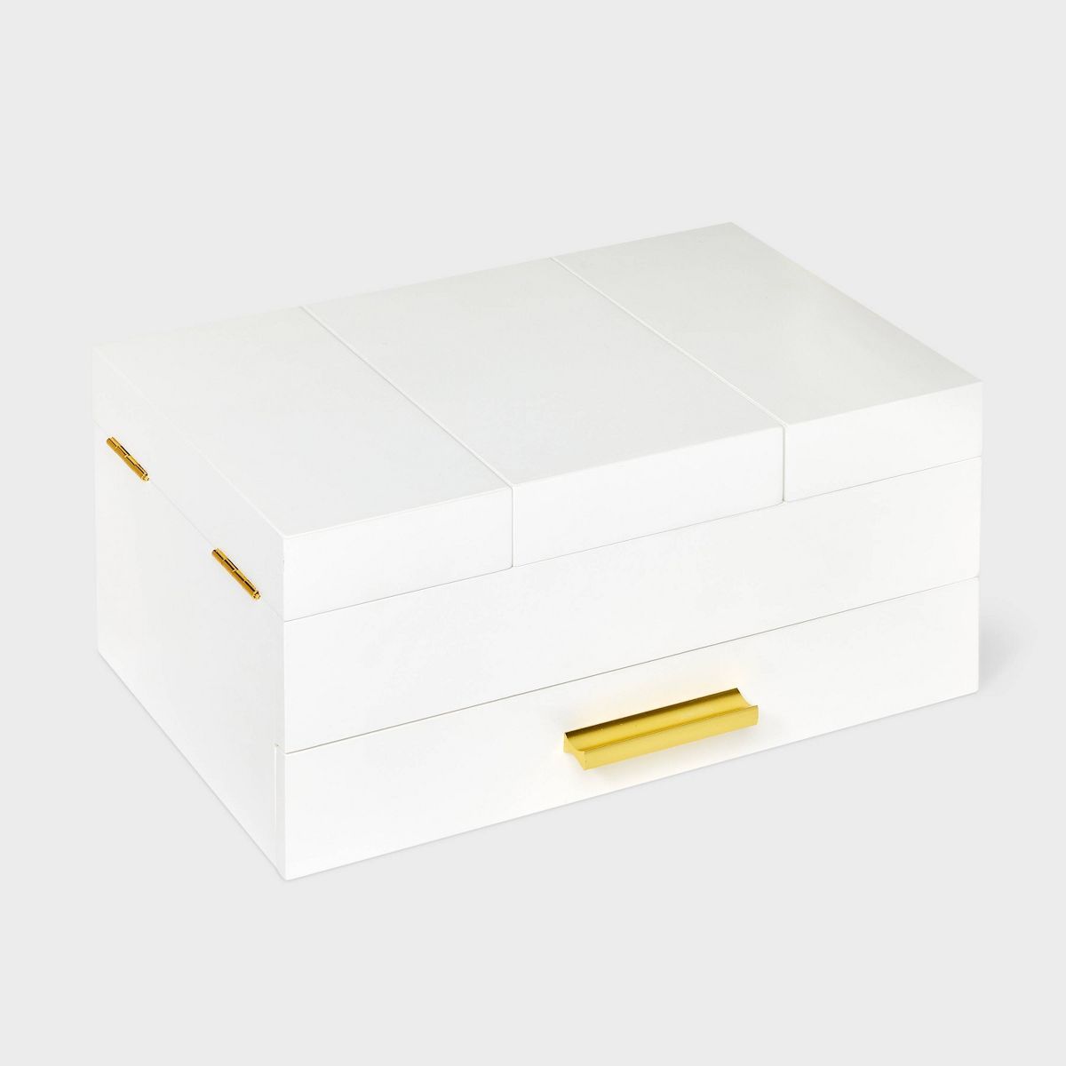 Flip Top with Drawer Jewelry Organizer - A New Day™ White | Target