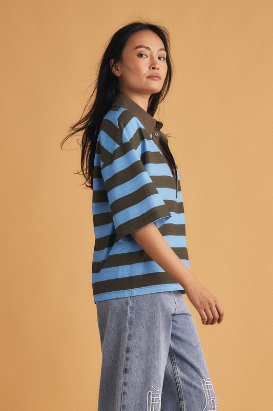 Stripe Rugby Tee in Stripe | Bohemian Traders