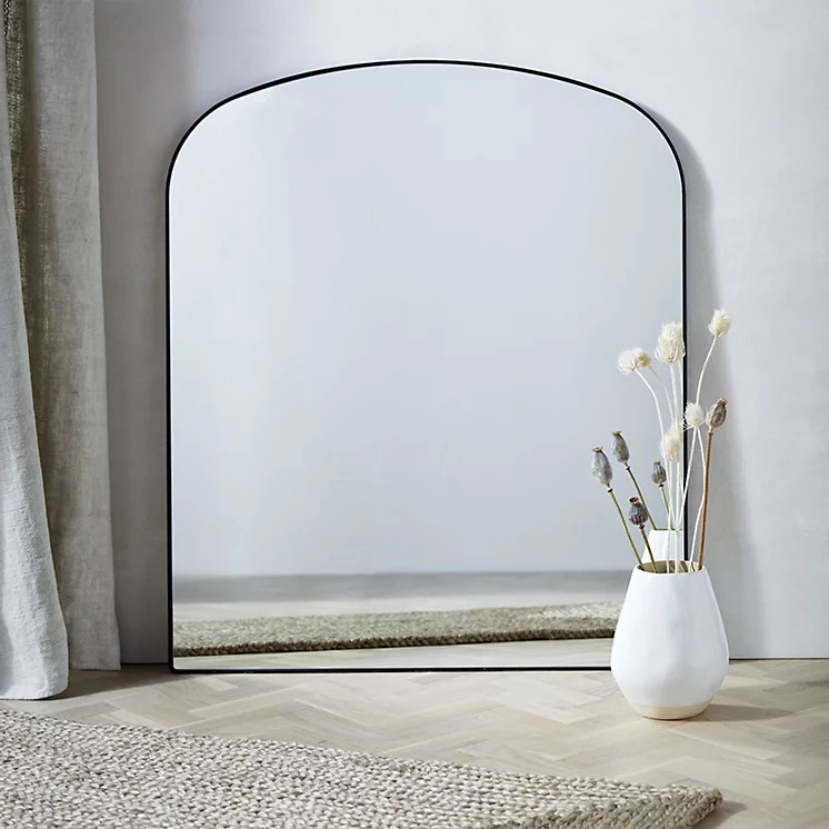 The White Company Chiltern Fine Metal Mantle Arch Mirror, Black, Size: One Size | The White Company UK & ROW