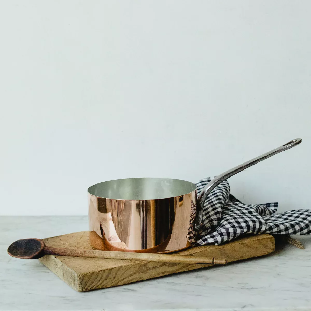 Vintage Copper Mixing Bowl, elsie green