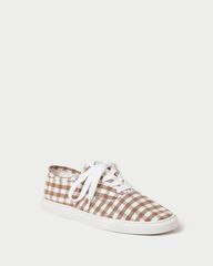 Keegan Brown Gingham Casual Sneaker | Loeffler Randall