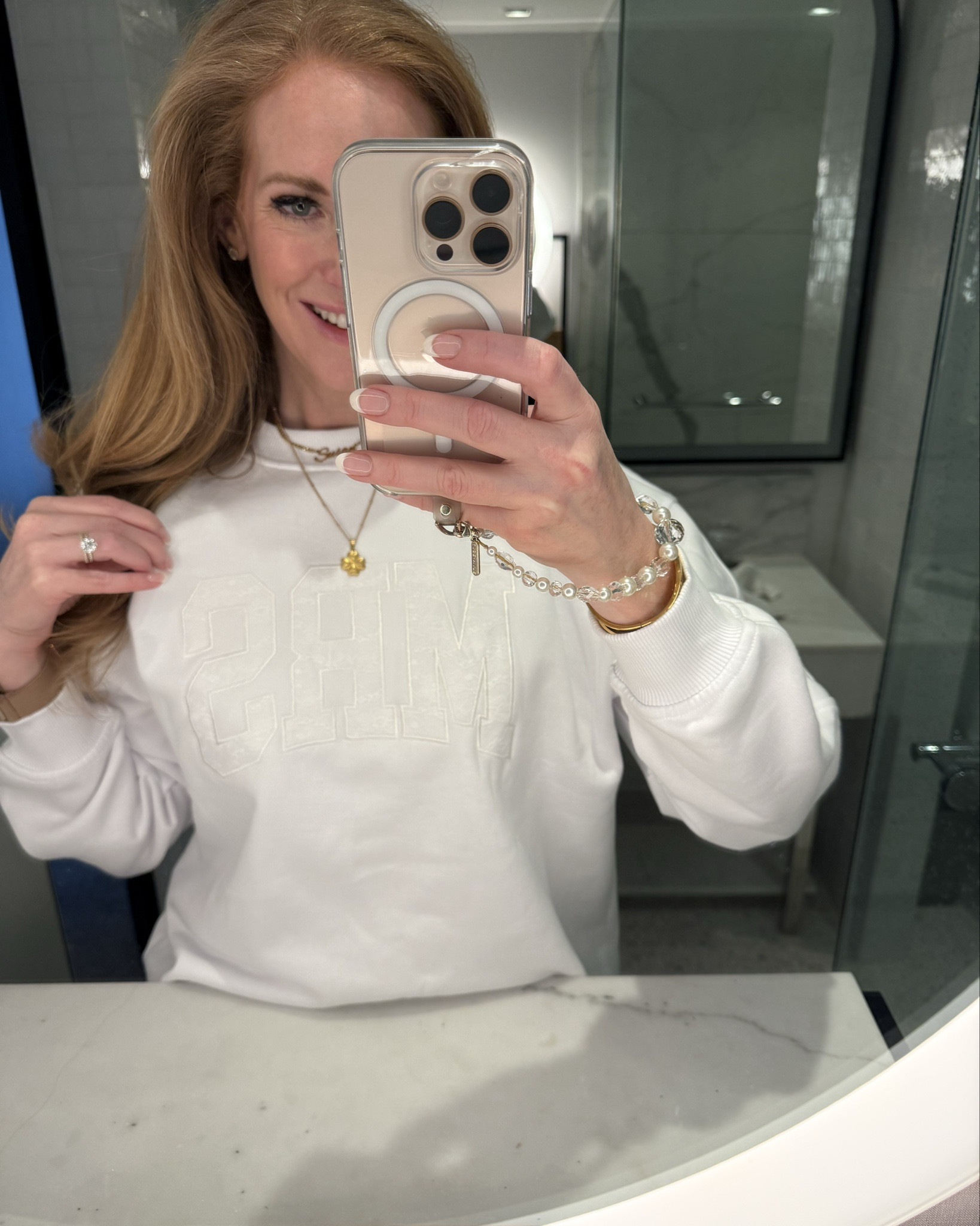 Miss ➡️ Mrs. ❤️
Cozy white sweatshirt from Anthropologie to mark my new prefix! 

#LTKFindsUnder100 #LTKWedding #LTKTravel