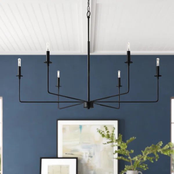 Mager 6 - Light Candle Style Classic Chandelier | Wayfair Professional