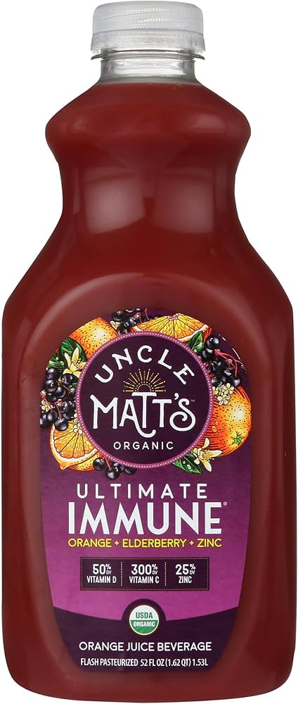 UNCLE MATTS Organic Ultimate Immune Orange Elderberry Zinc Juice, 52 FZ | Amazon (US)
