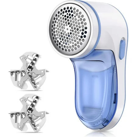 Fabric Shaver and Lint Remover USB Rechargeable Sweater Defuzzer with 2 Replaceable Stainless Steel Blades Remove Clothes Fuzz Lint Balls Pills Bobbles | Walmart (US)
