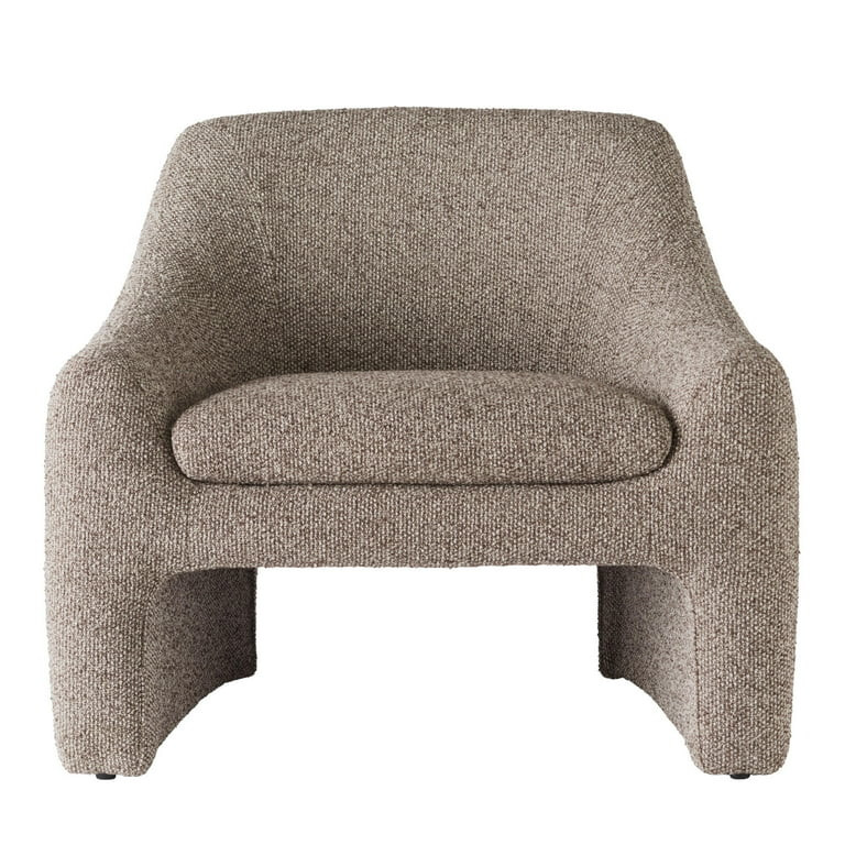 Better Homes & Gardens Emerson Curvy Accent Chair, Truffle Brown Boucle | Walmart (US)