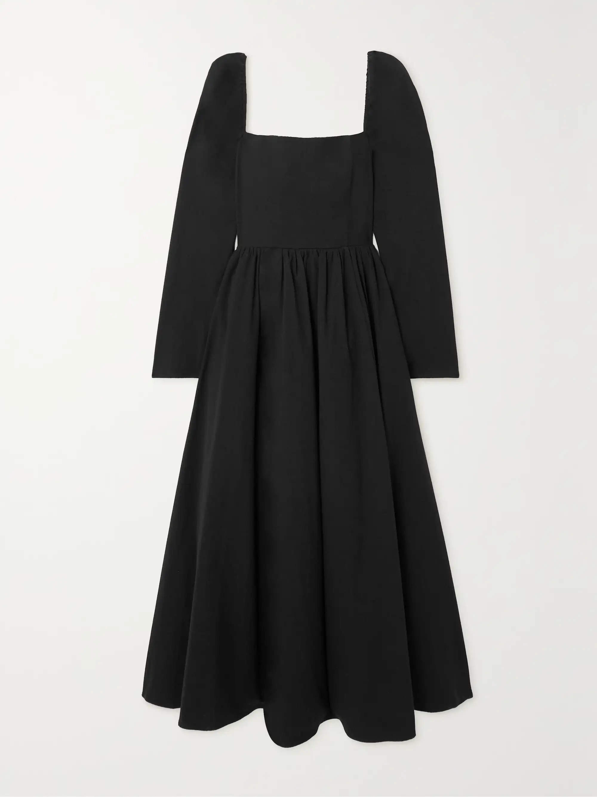 REFORMATIONElly shirred organic cotton-blend midi dress | NET-A-PORTER (UK & EU)