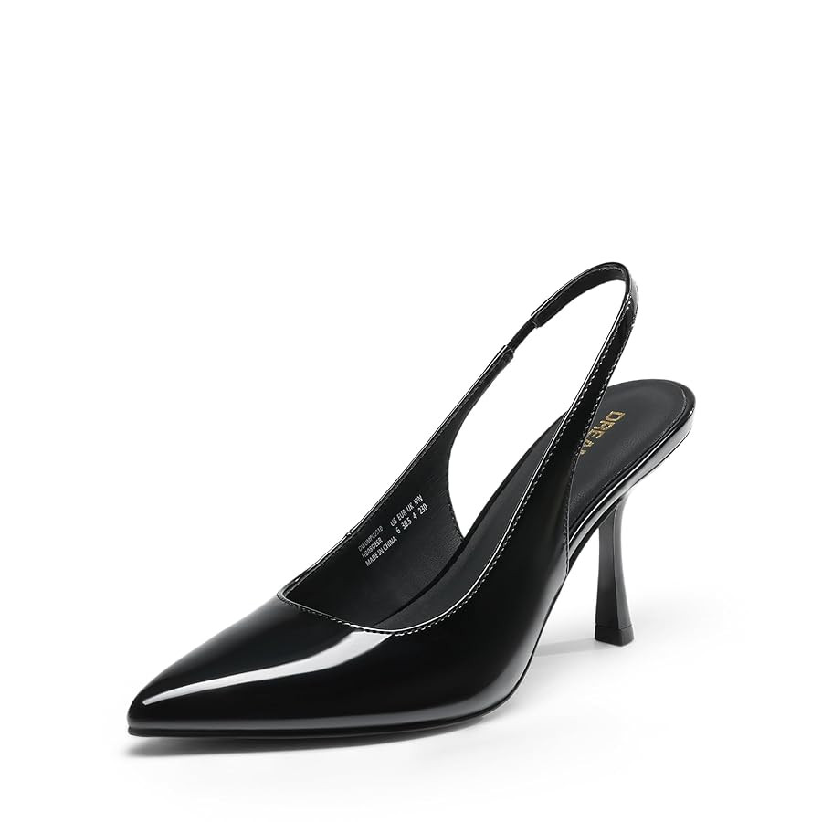 DREAM PAIRS Women's Heels Slingback Stiletto Pumps Shoes Pointed Closed Toe Kitten Heels Dress Br... | Amazon (US)