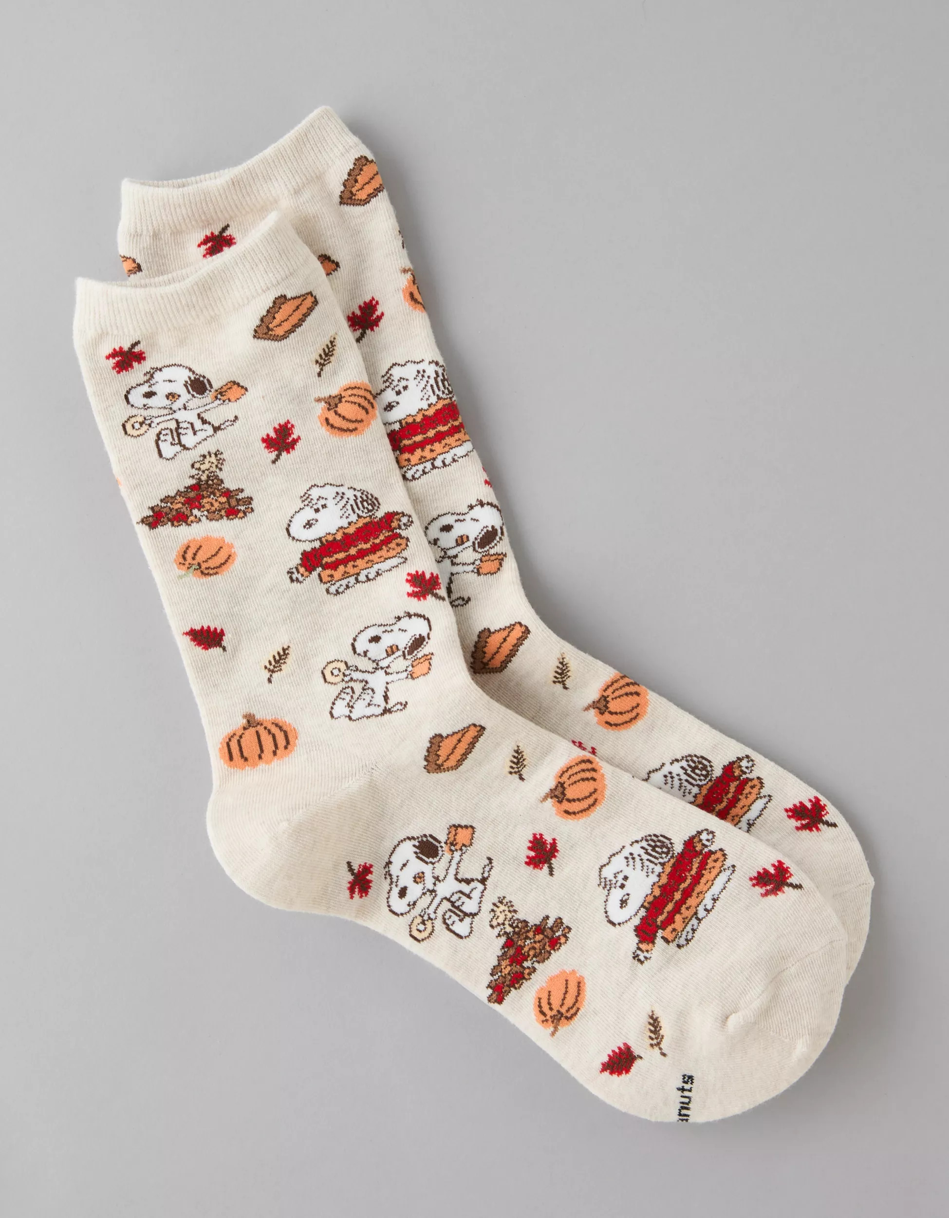AE Thanksgiving Snoopy Crew Socks | American Eagle Outfitters (US & CA)