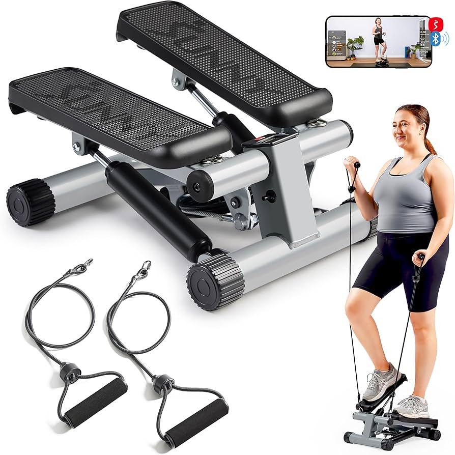 Sunny Health & Fitness Mini Steppers for Exercise at Home, Stair Step Workout Machine with Resist... | Amazon (US)