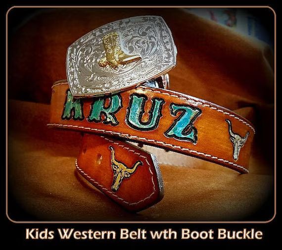 Child's Western Name Belt Handmade Infant to Size 12 | Etsy | Etsy (US)