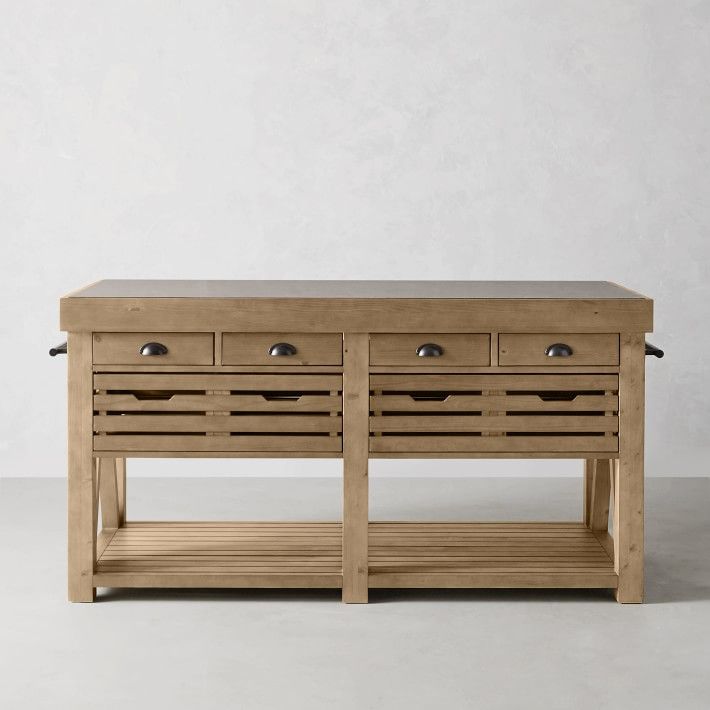 Cooper Kitchen Island, Double, Vintage Spruce | Williams-Sonoma