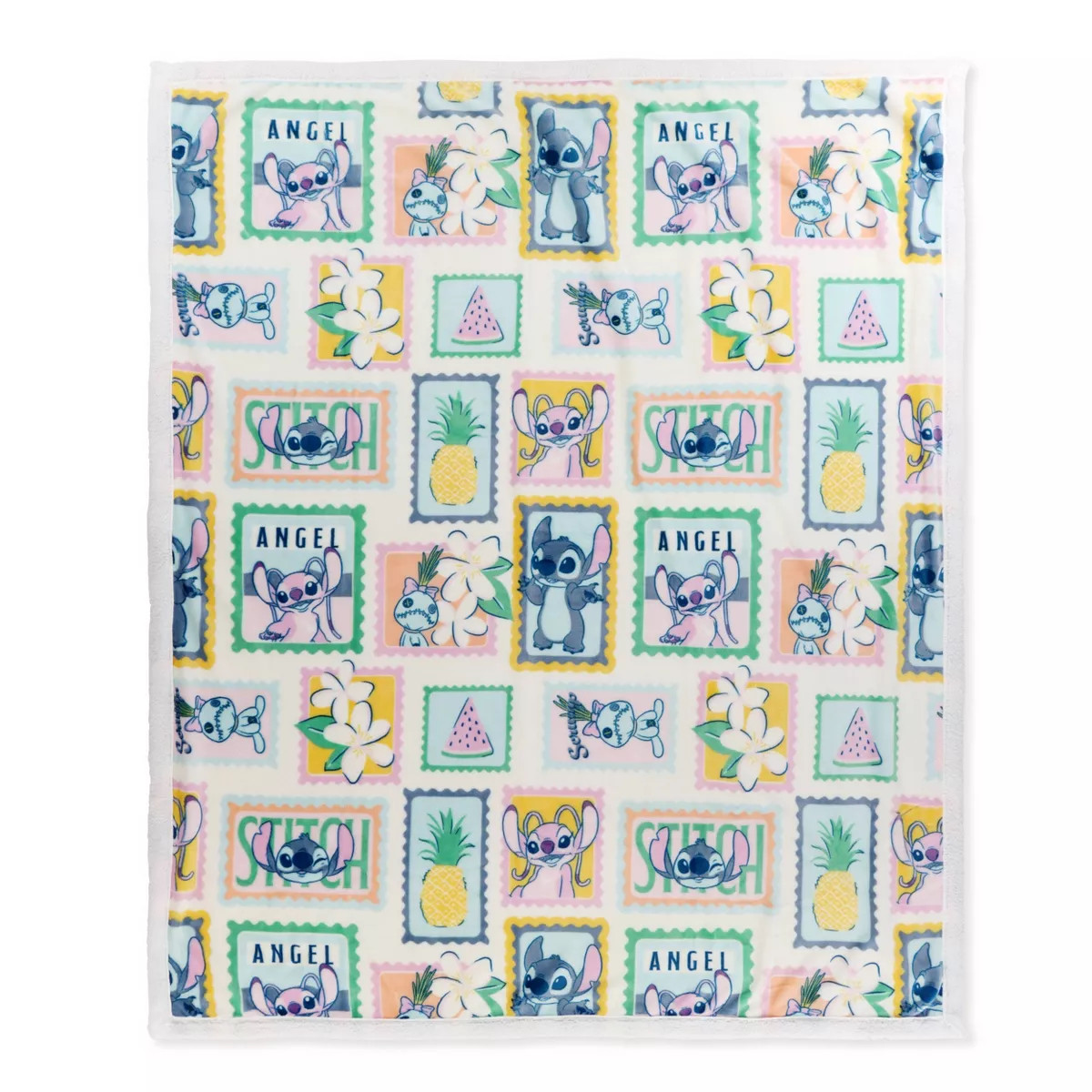 50"x60" Lilo & Stitch Faux Shearling Throw Blanket | Target