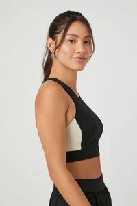 Colorblock Cutout Racerback Sports Bra | Forever 21 | Forever 21 (US)
