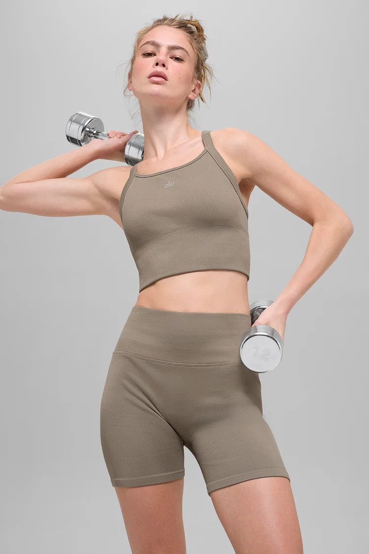 Seamless Ribbed Favorite Bra Tank | Alo Yoga