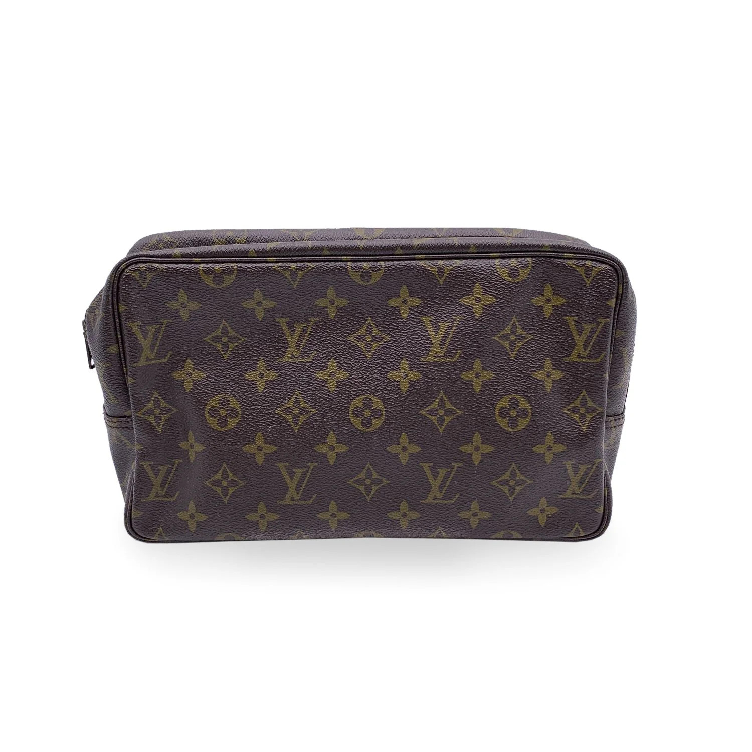Louis Vuitton Vintage Cloth Clutch Bag Trousse de Toilette | Shop Simon
