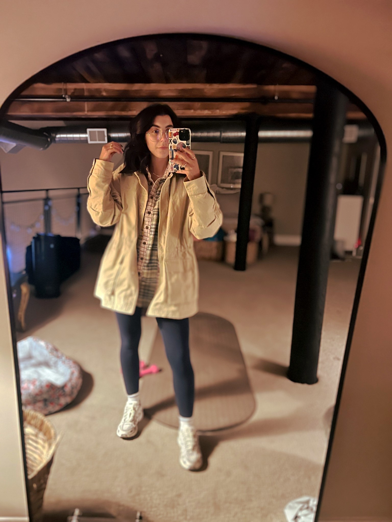 Fall uniform | leggings and a flannel 

#LTKSeasonal