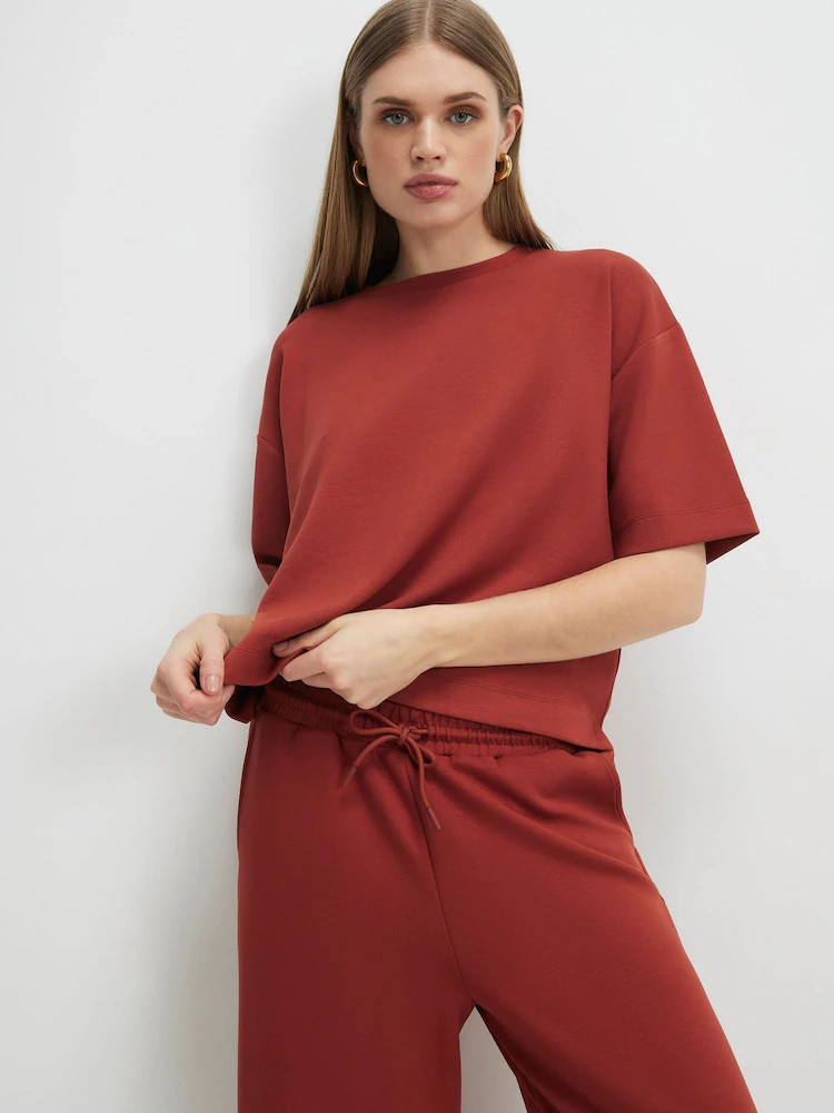 Buy River Island Orange Short Sleeve Premium Boxy T-Shirt from Next Belgium | Next EU