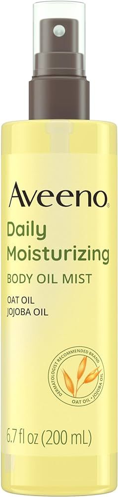 Aveeno Daily Moisturizing Dry Body Oil Mist with Oat and Jojoba Oil for Dry, Rough Sensitive Skin... | Amazon (US)