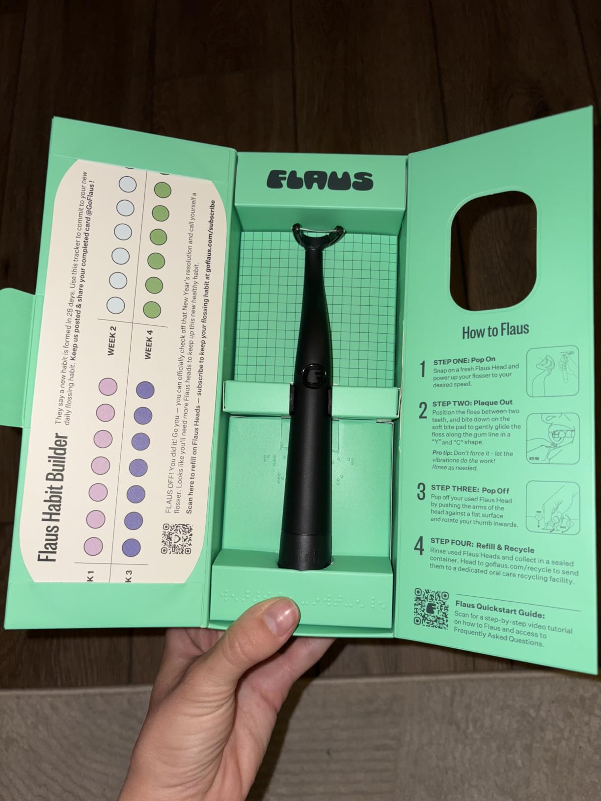 FLAUS Electric Flosser (Gentle Glide) - Shark Tank + Oprah's List - Water Floss Alternative - Den... | Amazon (US)