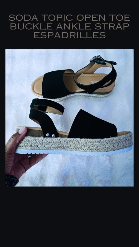 Got a new platform sandle for summertime!!! Soda Topic Open Toe Buckle Ankle Strap Espadrilles.  #sandals #summersandals

#LTKSeasonal #LTKover40 #LTKshoecrush