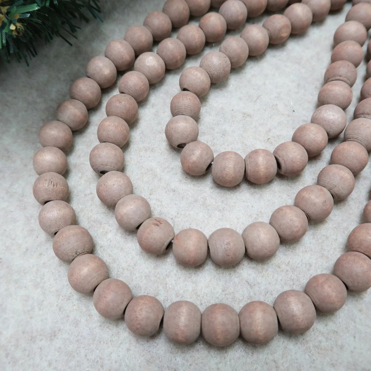 Holiday Time Wood Bead Garland, 12' | Walmart (US)
