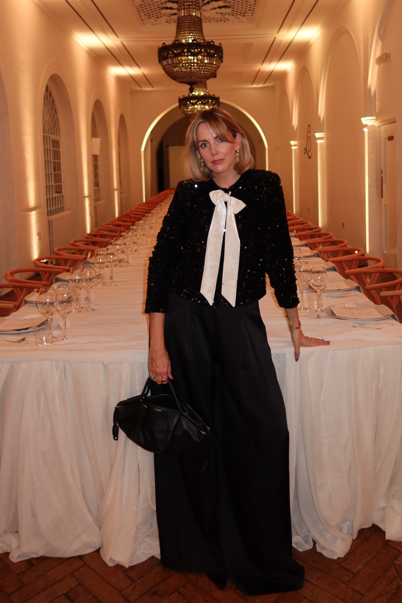 Party season, sequin top, satin trousers 

#LTKuk #LTKwinter