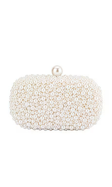 olga berg Valentina Pearl Clutch in Pearl & Silver from Revolve.com | Revolve Clothing (Global)
