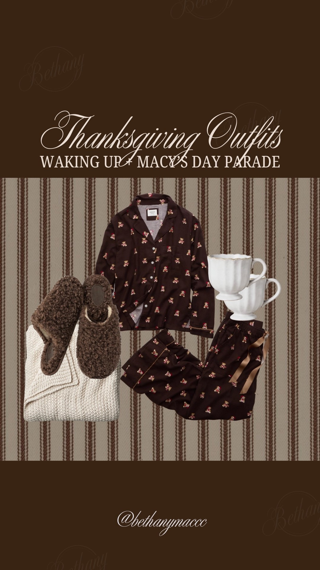 Thanksgiving Morning Pajamas 🧸🤎☕️

#LTKmorningroutine #LTKSeasonal #LTKHoliday