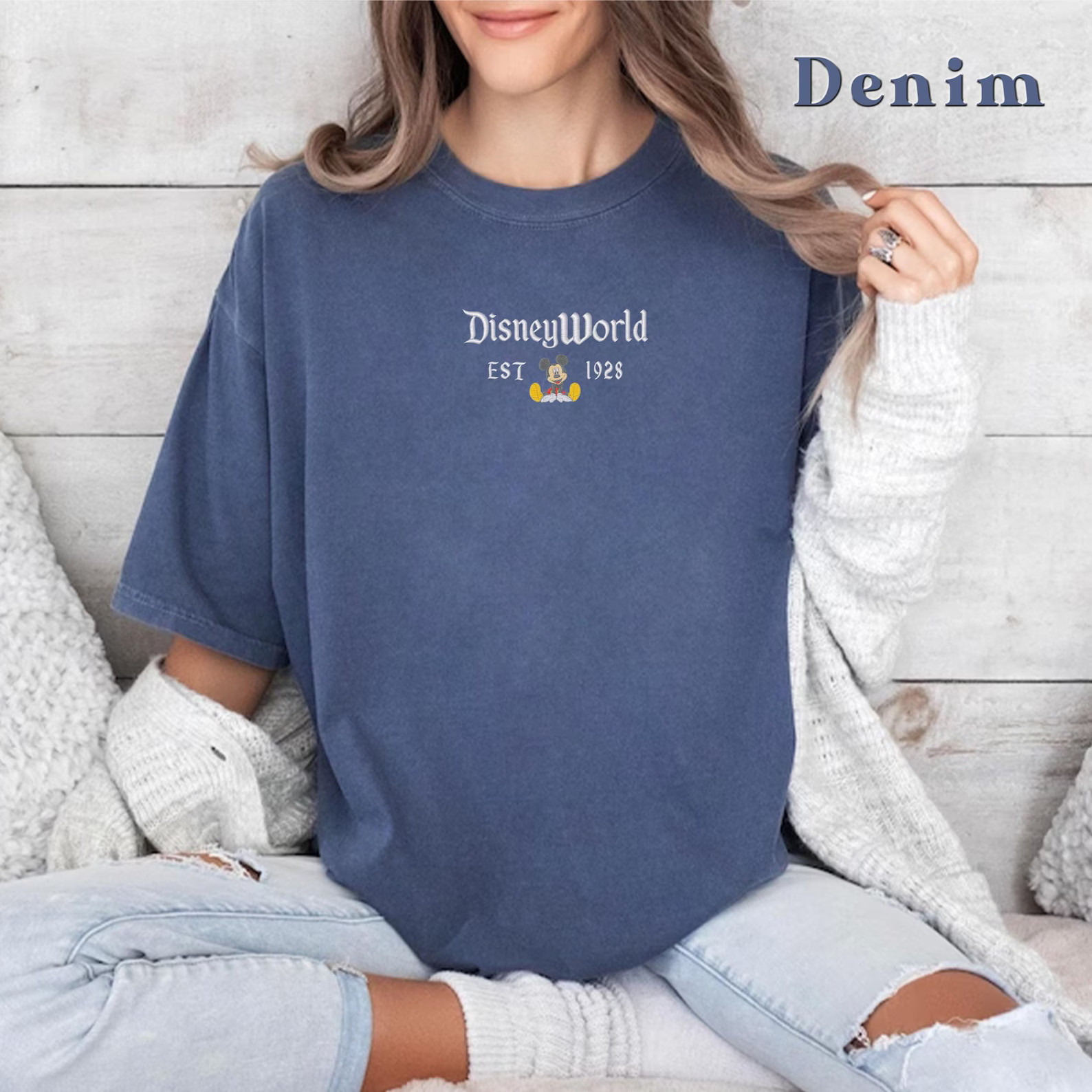 Embroidered Disneyworld California Shirt, Disneyworld Est 1928 Shirt, Disney Vacation Shirt, Mick... | Etsy (US)