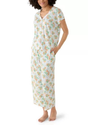 Women's Short Sleeve Capri PJ Set | Belk