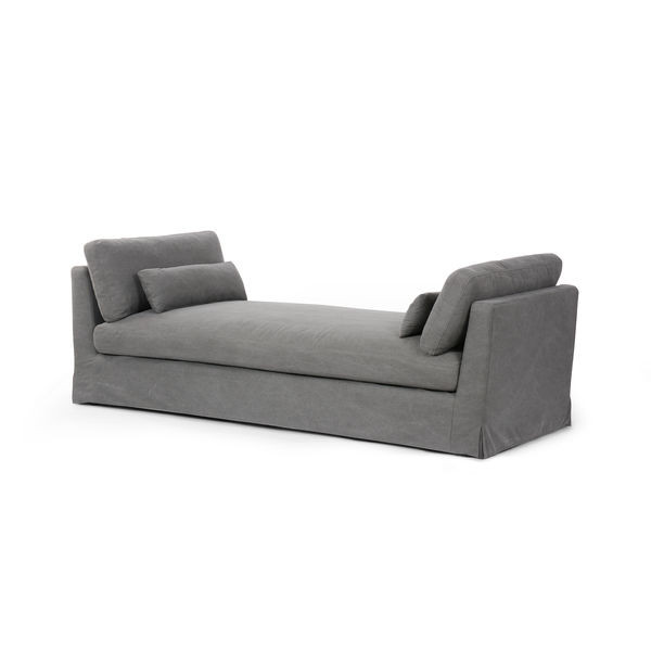 Vianna Slipcover Transitional Chaise - Shiloh Ash | Scout & Nimble