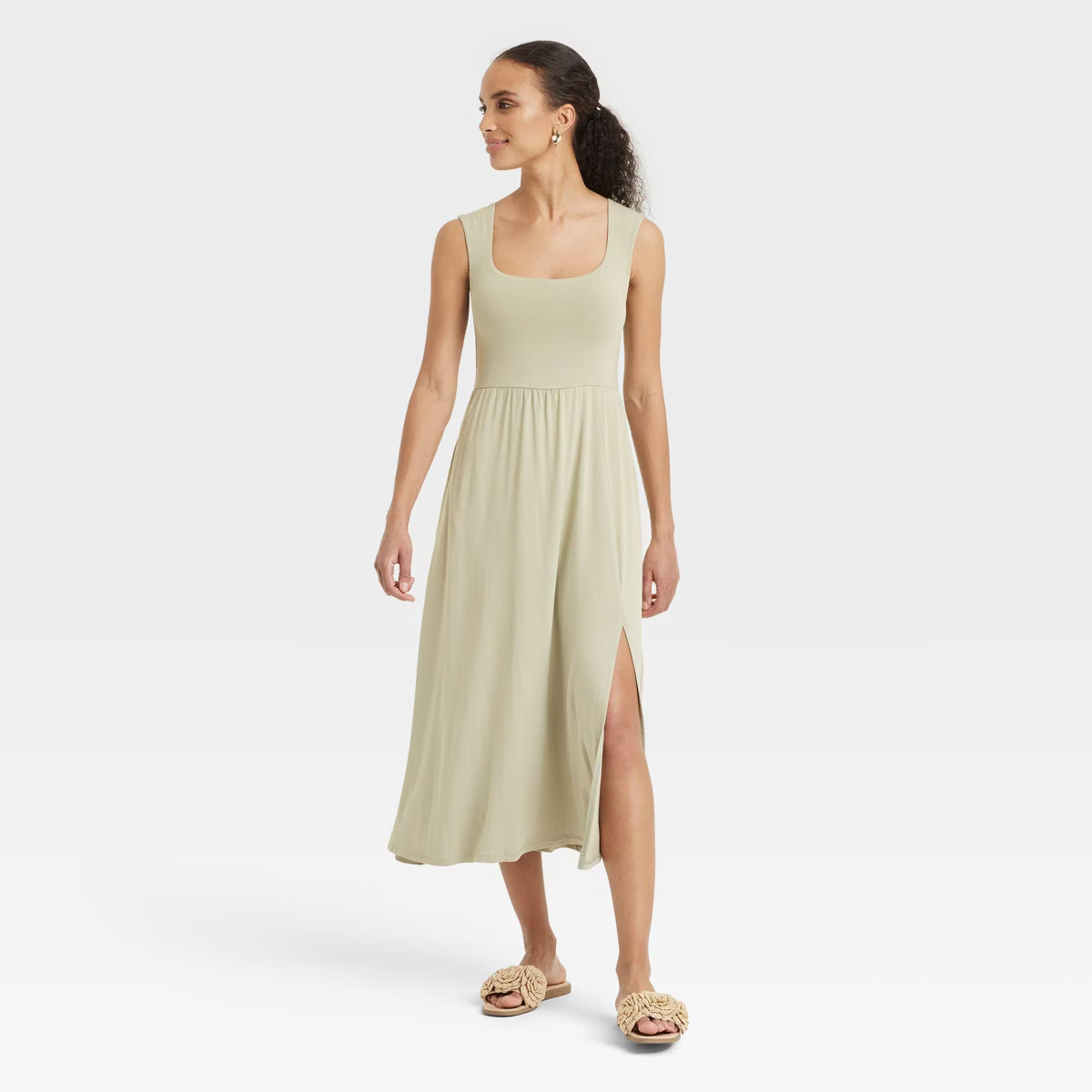 Women's Knit Ballet Midi Shift Dress - A New Day™ | Target