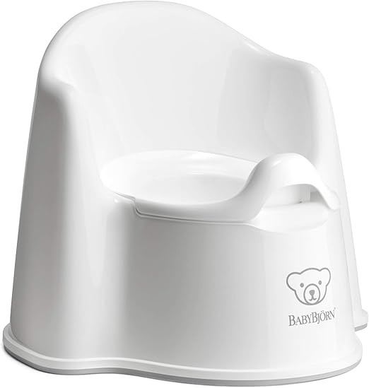 BabyBjörn Potty Chair, White/Grey | Amazon (US)